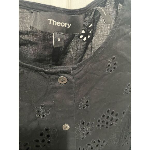 Theory structures eyelet shirt dress size 0 - Picture 5 of 5